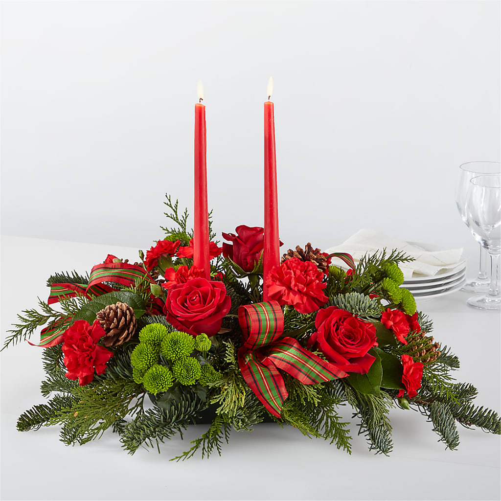 By the Candlelight Centerpiece – Luxe Flowers Birmingham, Birmingham MI