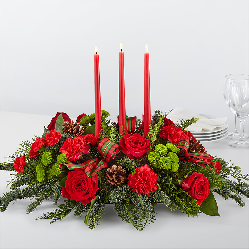 By the Candlelight Centerpiece – Luxe Flowers Birmingham, Birmingham MI