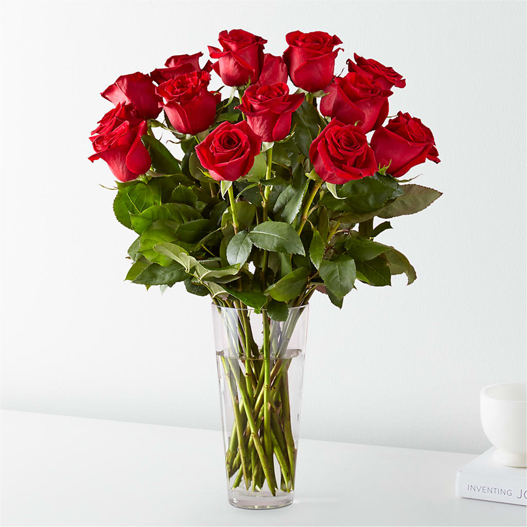 Long Stem Red Rose Bouquet – Luxe Flowers Birmingham, Birmingham MI