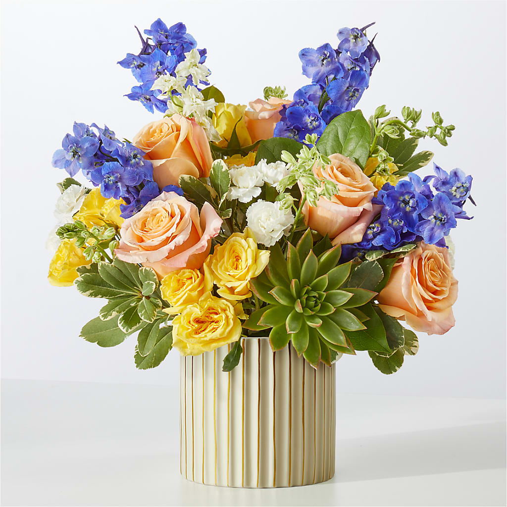 Cobalt Reverie Bouquet – Luxe Flowers Birmingham, Birmingham MI