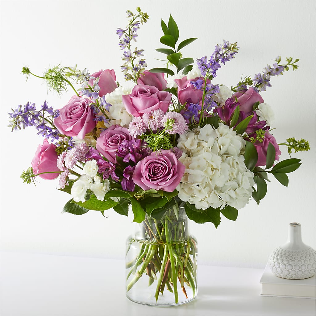 Violet Caress Bouquet – Luxe Flowers Birmingham, Birmingham MI