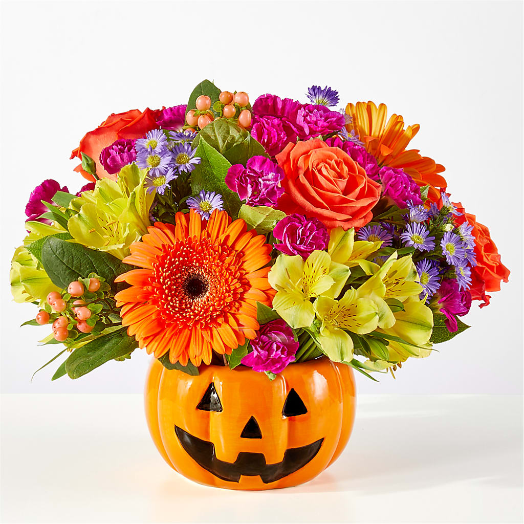 Tricks & Treats Pumpkin – Luxe Flowers Birmingham, Birmingham MI