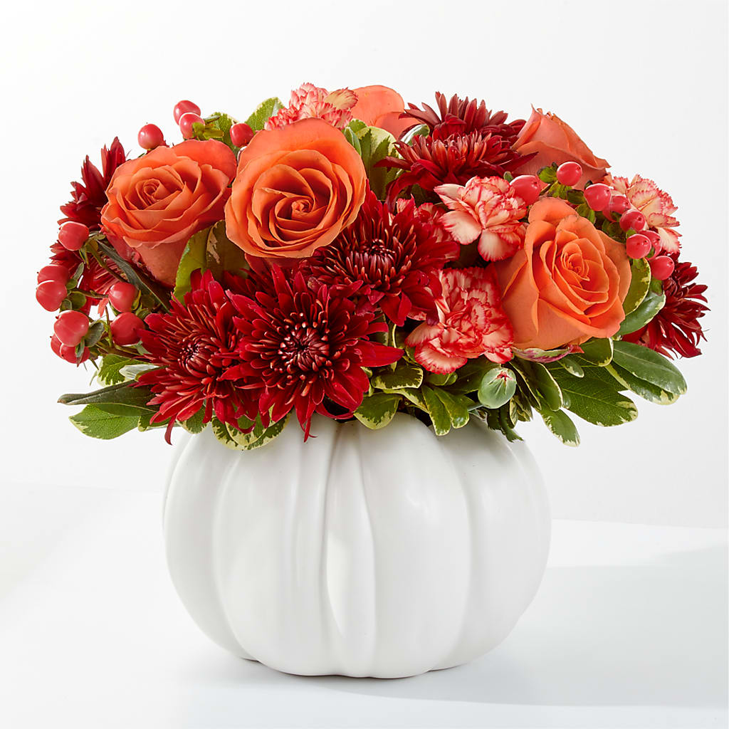 Autumn Air Pumpkin Bouquet – Luxe Flowers Birmingham, Birmingham MI