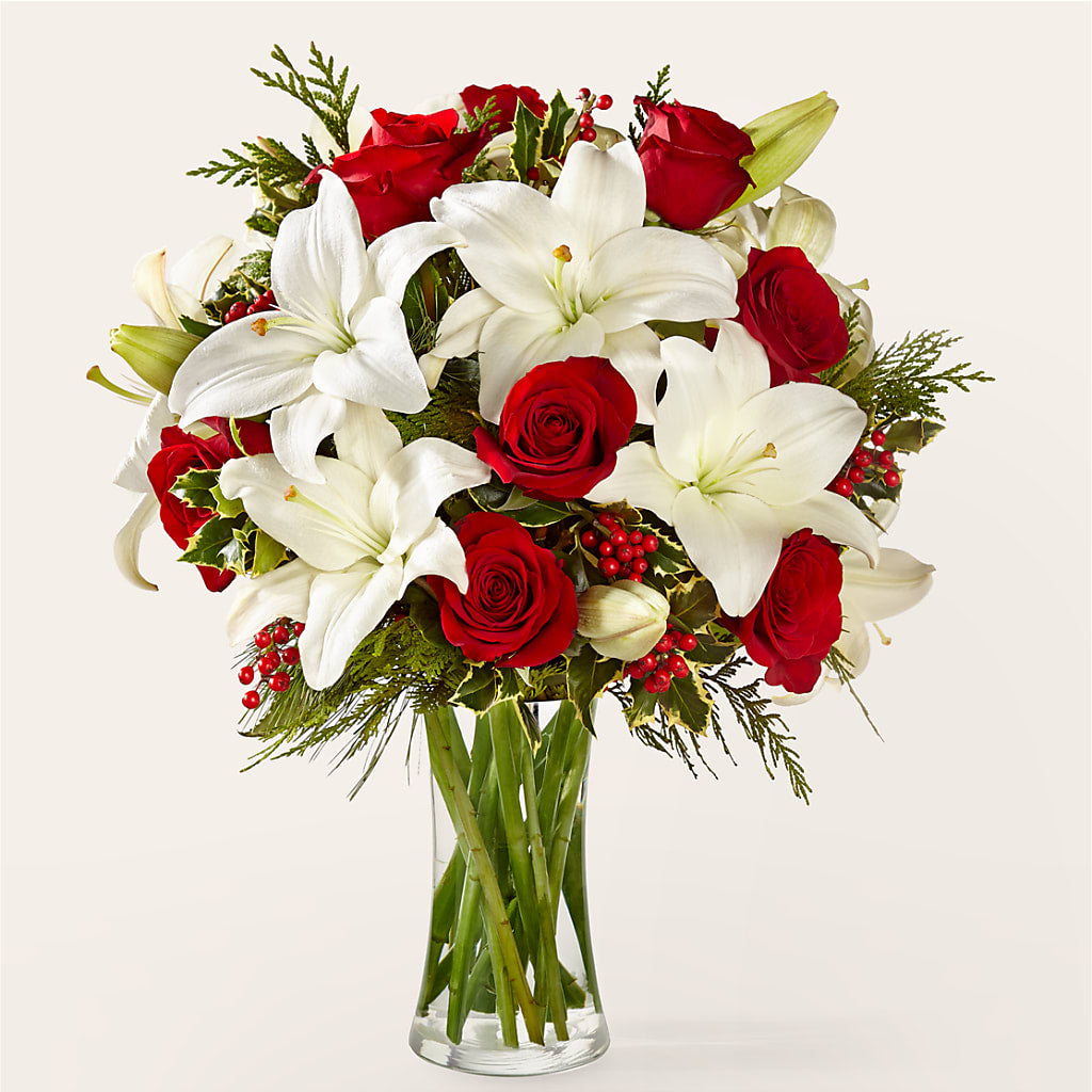 Sparkling Snowflakes Bouquet – Luxe Flowers Birmingham, Birmingham MI