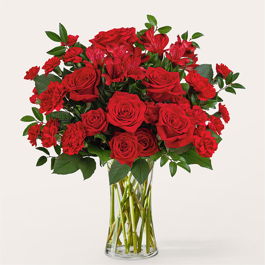 Brilliant Ruby Bouquet – Luxe Flowers Birmingham, Birmingham MI