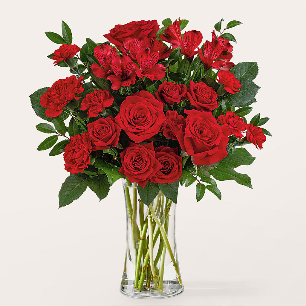 Brilliant Ruby Bouquet – Luxe Flowers Birmingham, Birmingham MI