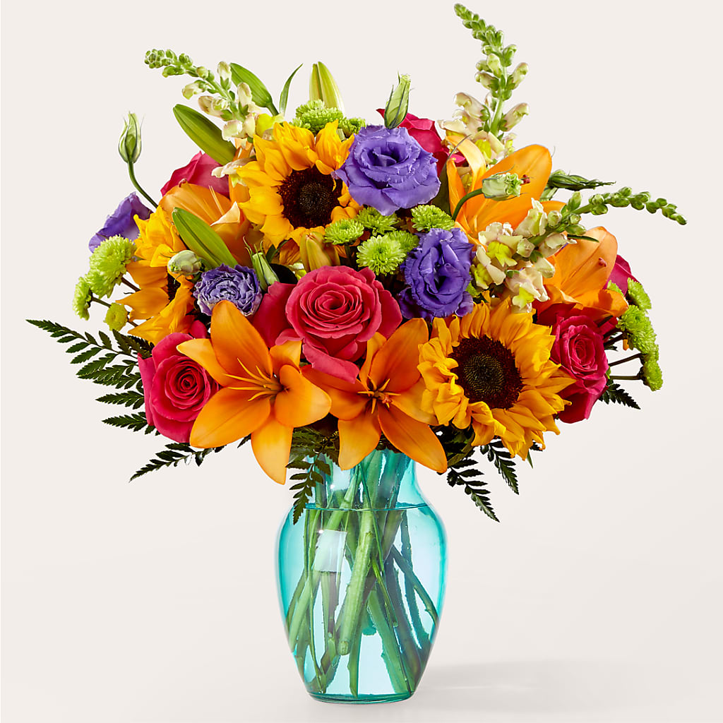 Double Rainbow Bouquet – Luxe Flowers Birmingham, Birmingham MI