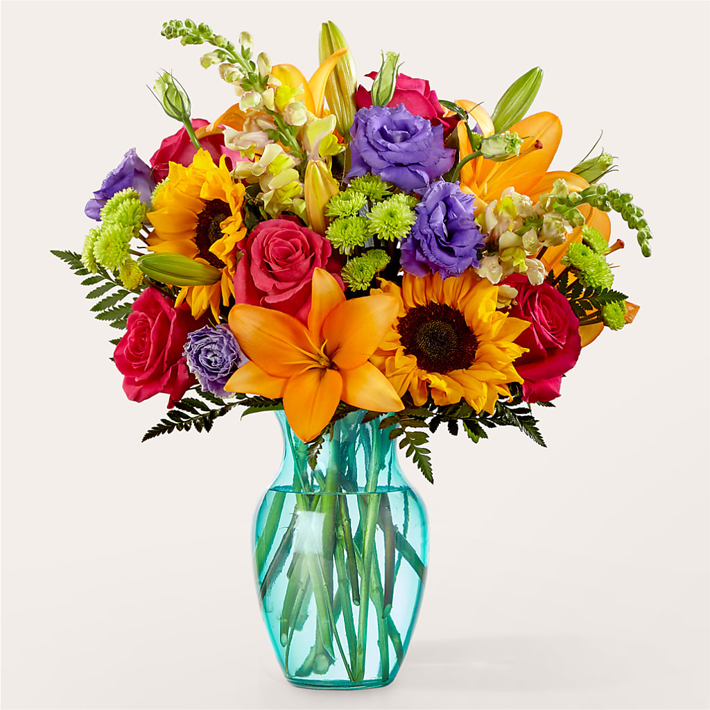 Double Rainbow Bouquet – Luxe Flowers Birmingham, Birmingham MI
