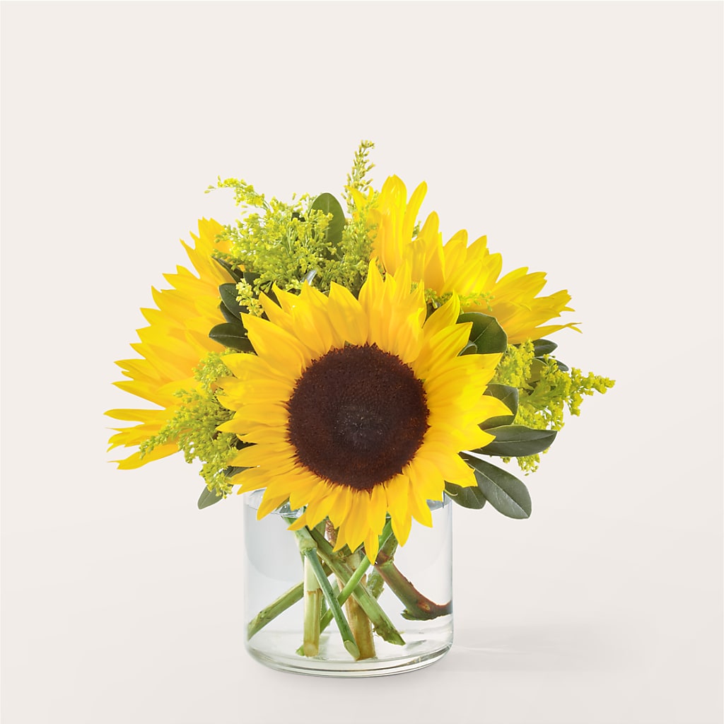 Beaming Sunflower Bouquet – Luxe Flowers Birmingham, Birmingham MI