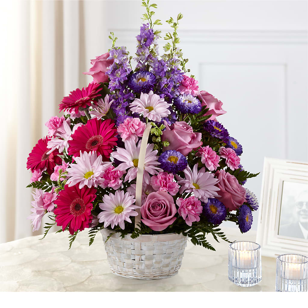 Pastel Peace Basket – Luxe Flowers Birmingham, Birmingham MI