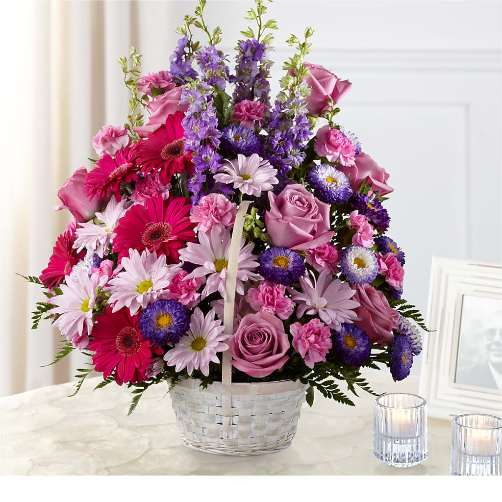 Pastel Peace Basket – Luxe Flowers Birmingham, Birmingham MI