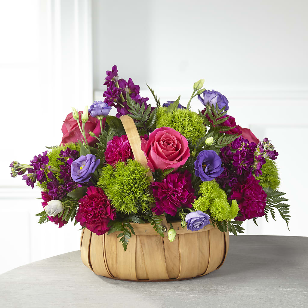 Serene Sanctuary Basket – Luxe Flowers Birmingham, Birmingham MI