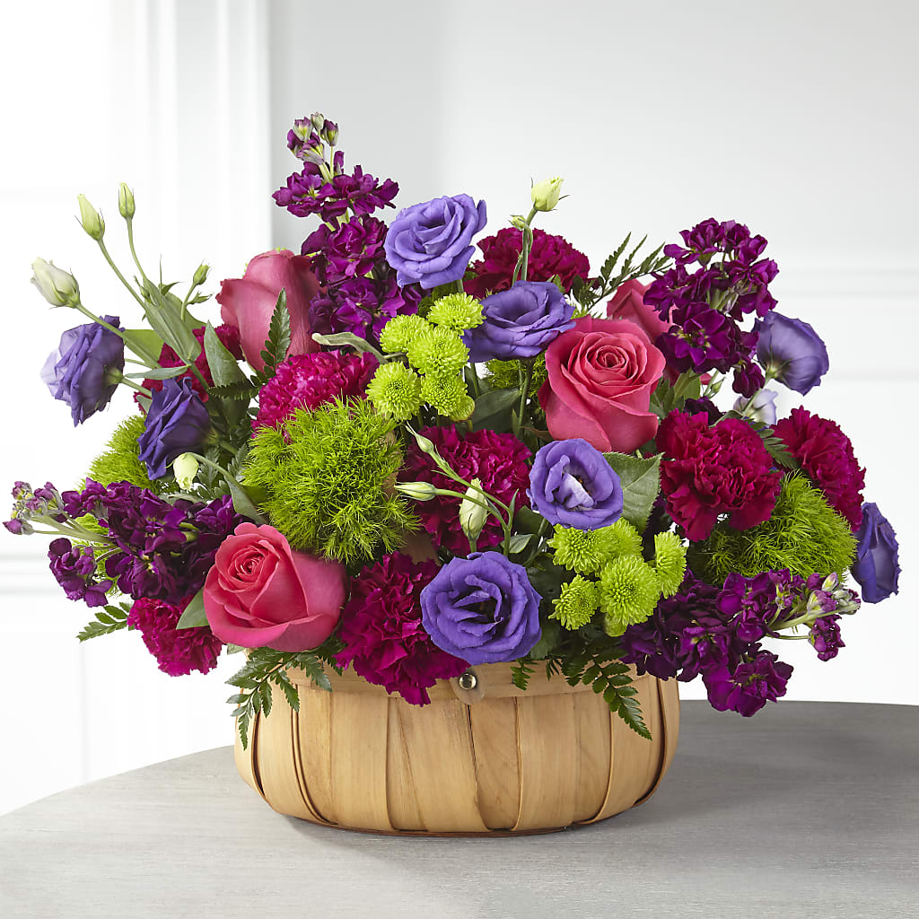 Serene Sanctuary Basket – Luxe Flowers Birmingham, Birmingham MI