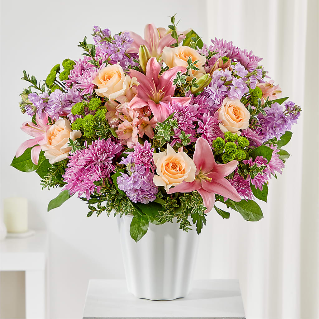 Supportive Embrace Tabletop Basket – Luxe Flowers Birmingham, Birmingham MI