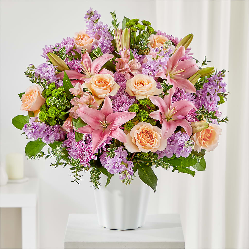 Supportive Embrace Tabletop Basket – Luxe Flowers Birmingham, Birmingham MI