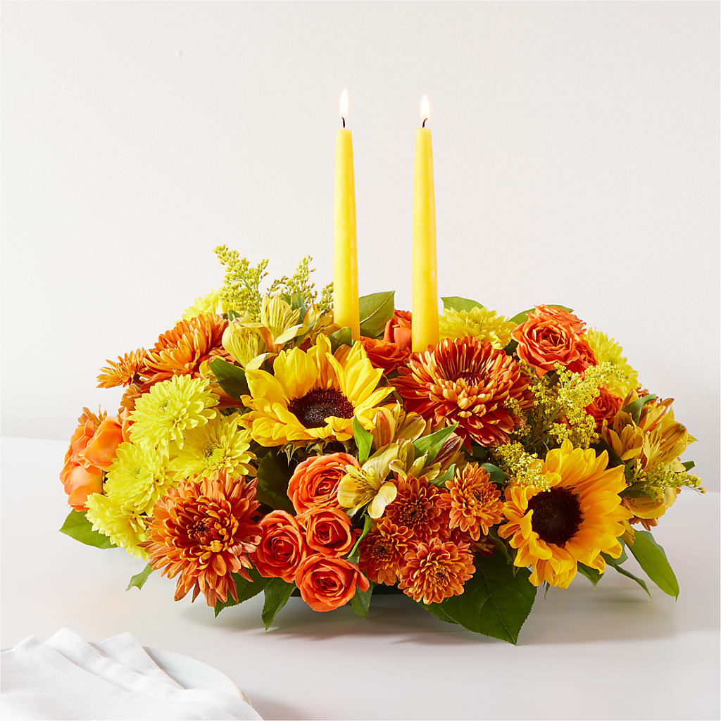 Autumn Harmony Centerpiece – Luxe Flowers Birmingham, Birmingham MI