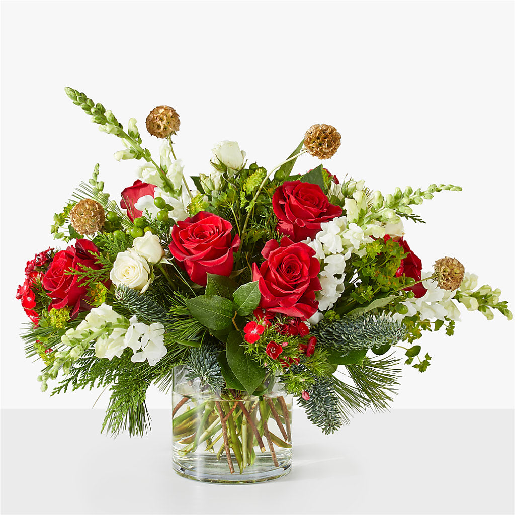 Deck the Halls Bouquet – Luxe Flowers Birmingham, Birmingham MI