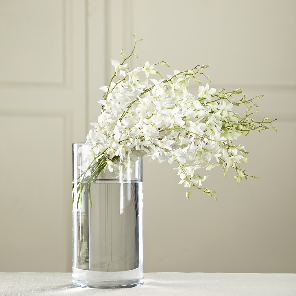 White Dendrobium Bouquet – Luxe Flowers Birmingham, Birmingham MI