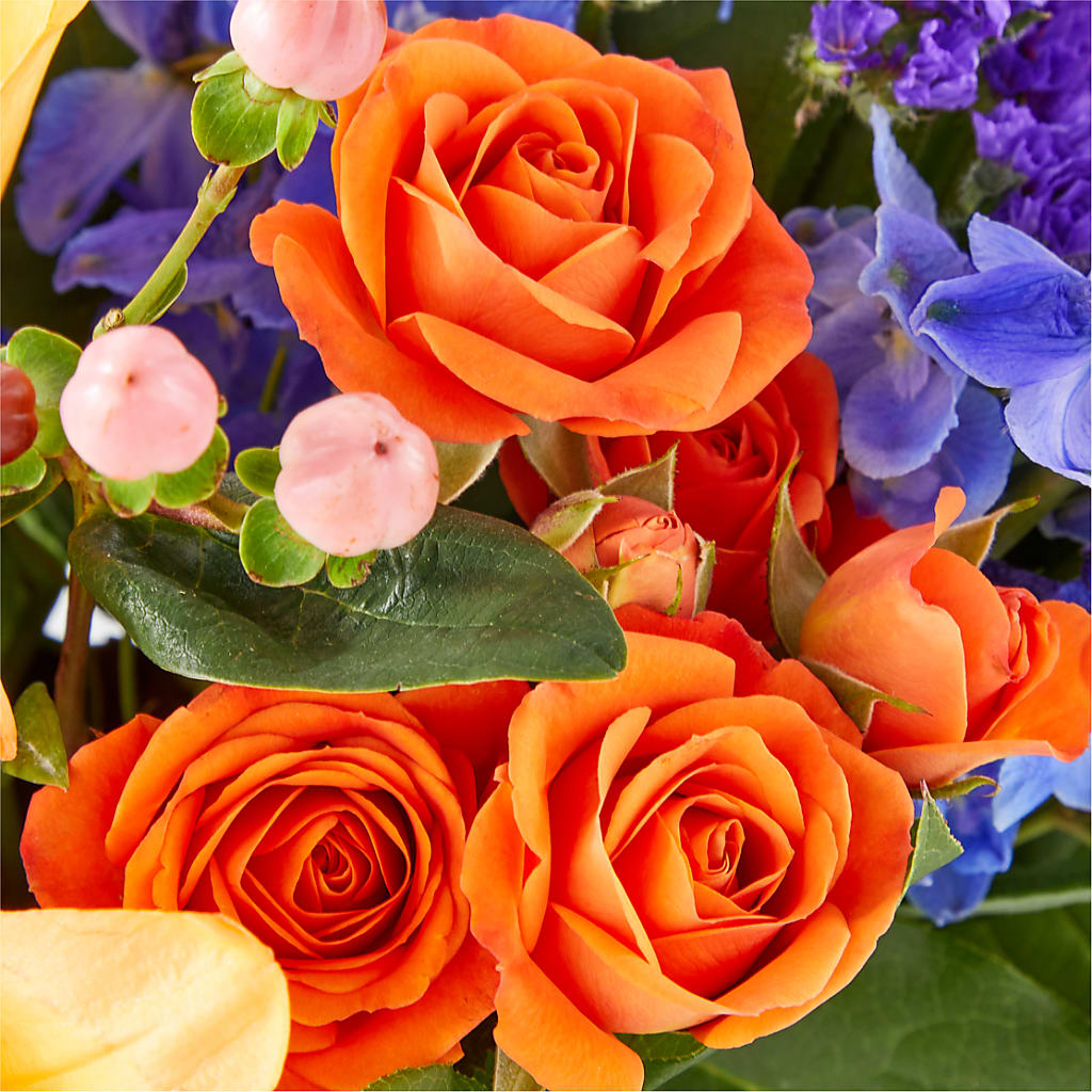 Radiant Citrus Box Bouquet –  Luxe Flowers Birmingham, Birmingham MI