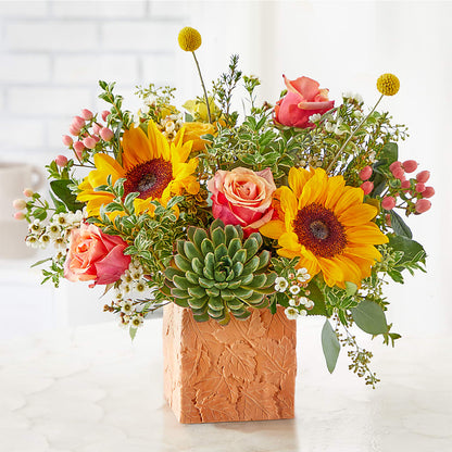 Sunflower Season Bouquet –  Luxe Flowers Birmingham, Birmingham MI