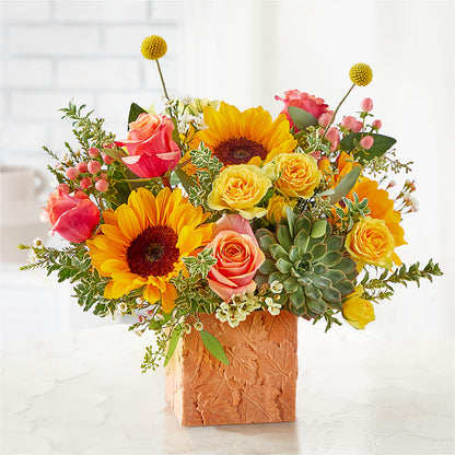 Sunflower Season Bouquet –  Luxe Flowers Birmingham, Birmingham MI