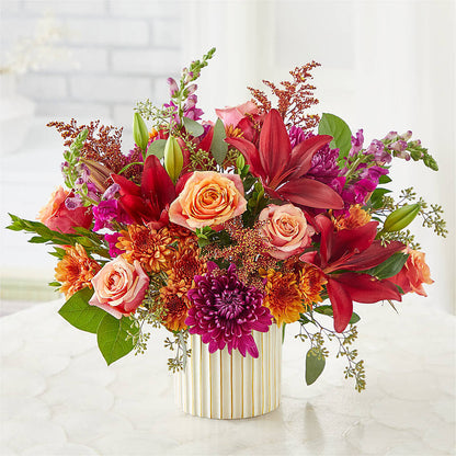 Burgundy Landscape Bouquet –  Luxe Flowers Birmingham, Birmingham MI