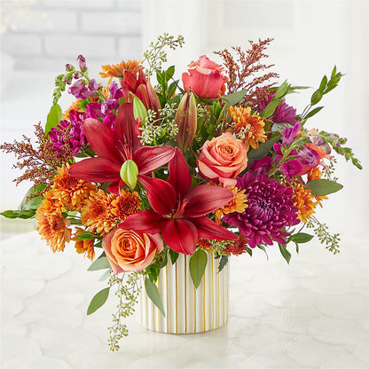Burgundy Landscape Bouquet –  Luxe Flowers Birmingham, Birmingham MI