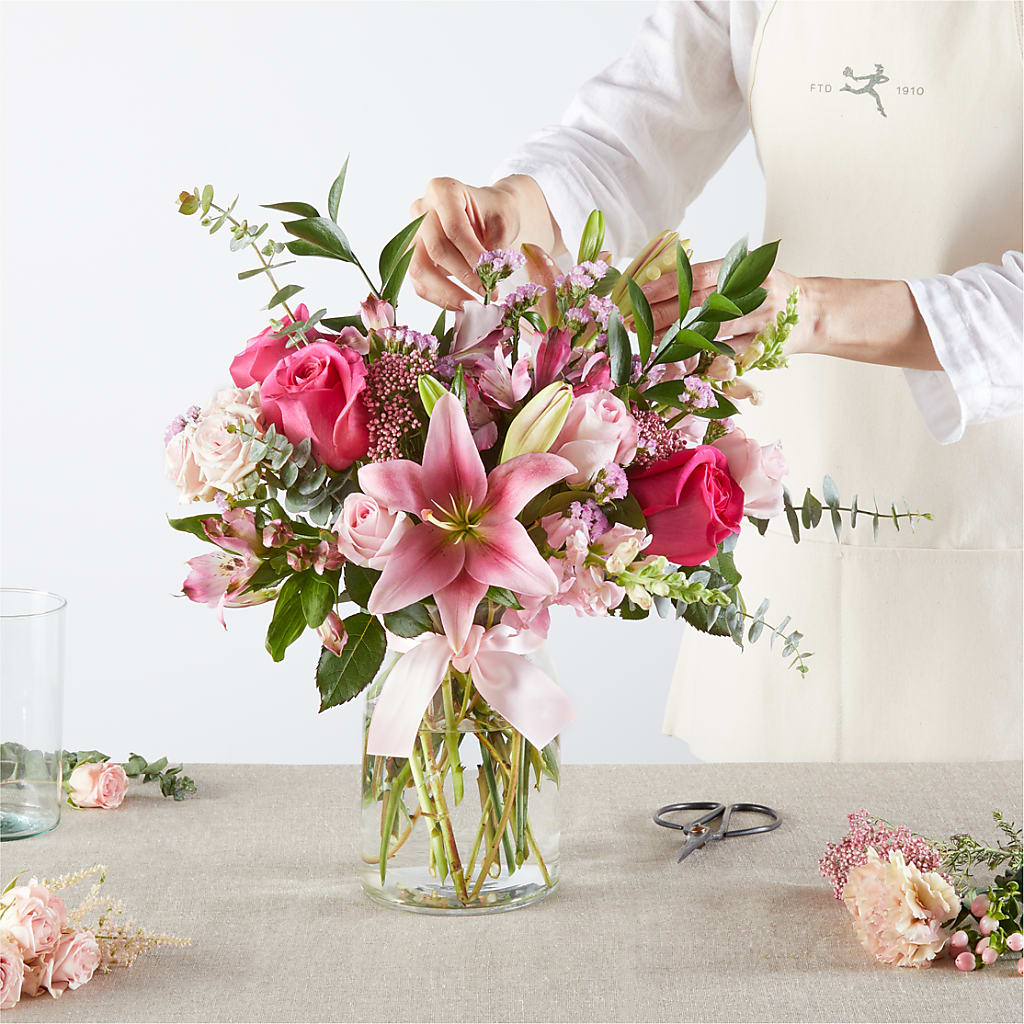 Pink Ribbon - A Florist Original –  Luxe Flowers Birmingham, Birmingham MI