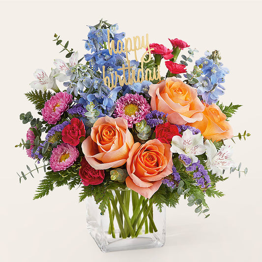 Birthday Bash Bouquet –  Luxe Flowers Birmingham, Birmingham MI