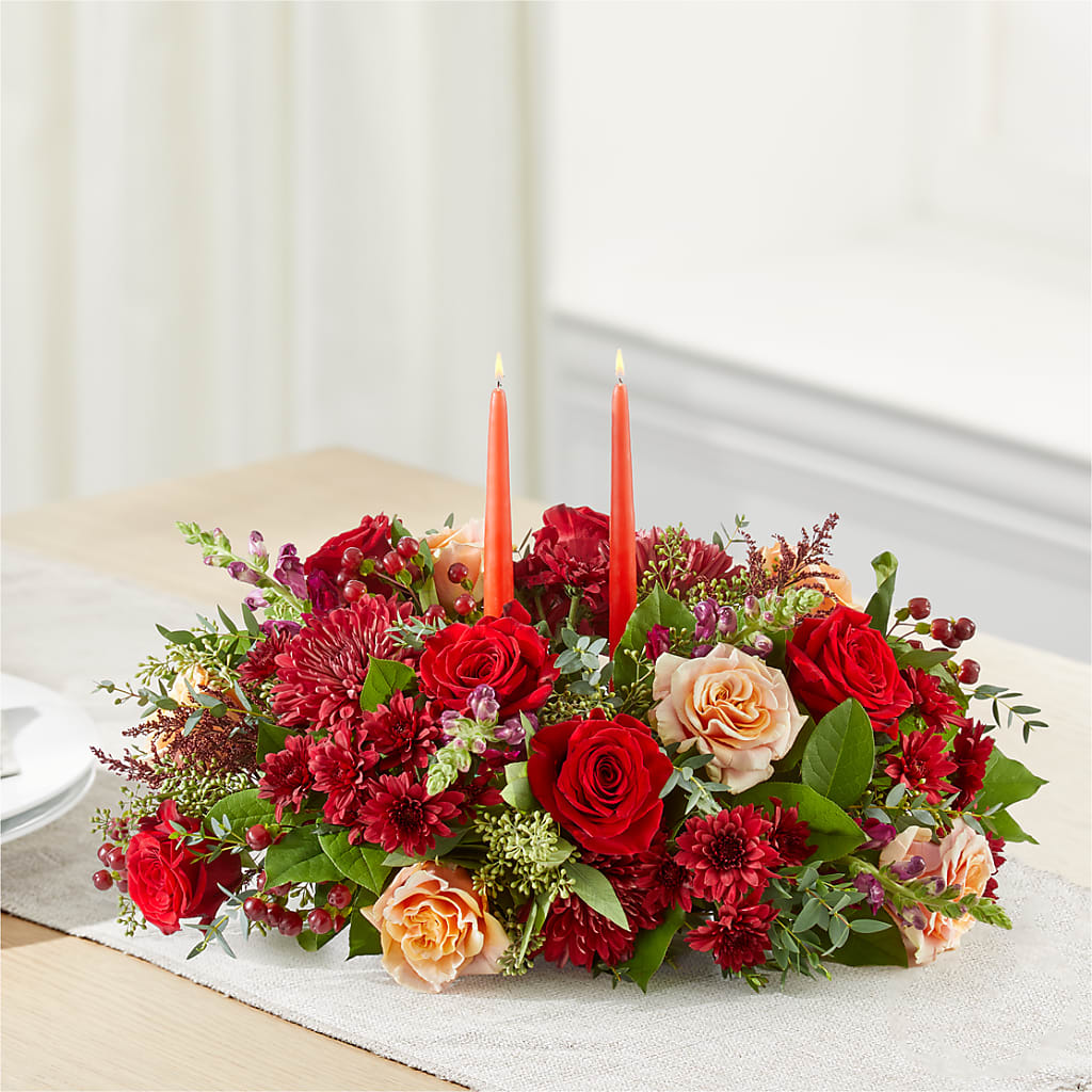 Most Thankful Centerpiece –  Luxe Flowers Birmingham, Birmingham MI