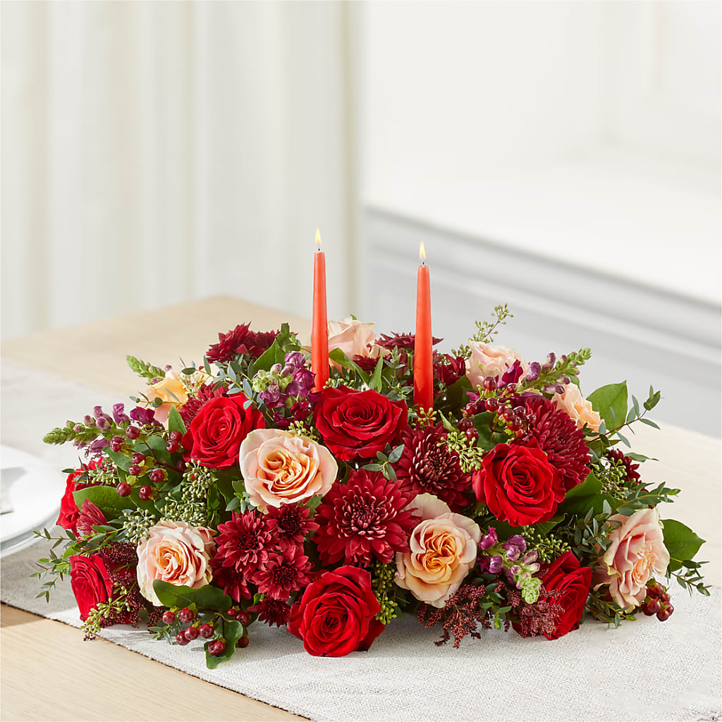 Most Thankful Centerpiece –  Luxe Flowers Birmingham, Birmingham MI