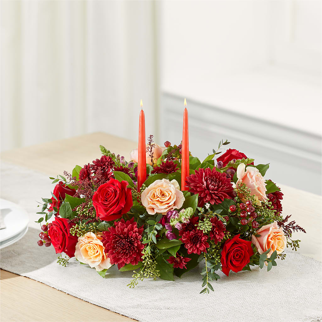 Most Thankful Centerpiece –  Luxe Flowers Birmingham, Birmingham MI